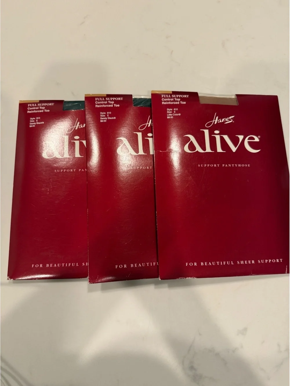 Hanes Alive Full Support Pantyhose 3-Pack
